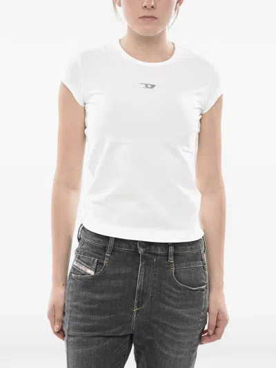 Diesel Logo-plaque T-shirt In White
