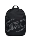 Diesel Logo-print Backpack In Black