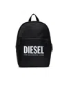 Diesel Logo-print Nylon Backpack In Black