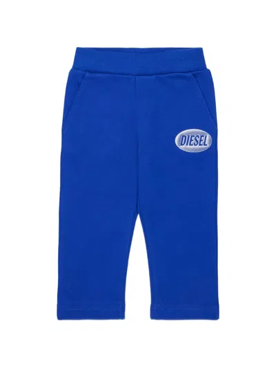 Diesel Babies' Logo-print Track Pants In Blue