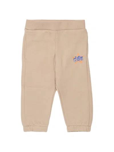 Diesel Babies' Logo-print Track Pants In Neutral