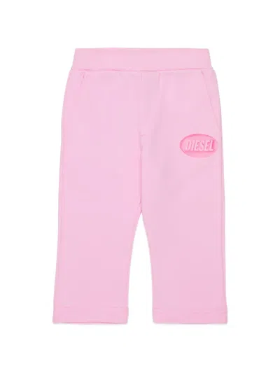 Diesel Babies' Logo-print Track Pants In Pink
