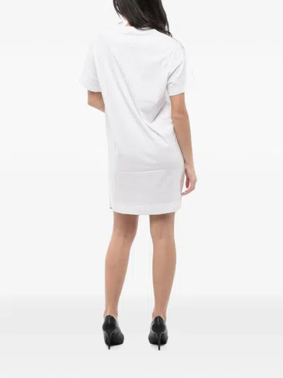Diesel Logo-print T-shirt Mini Dress In White