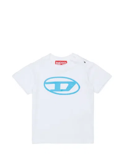 Diesel Babies' Logo-print T-shirt In White