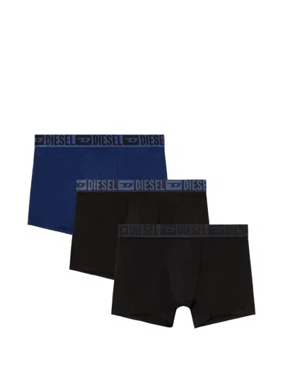 Diesel Logo-waistband Cotton Boxers (set Of Three) In Multi