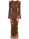 Diesel Long M-calimera Dress In Brown