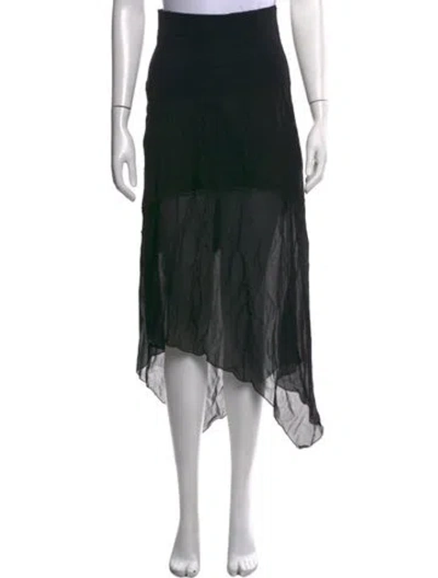 Pre-owned Diesel Long Skirt W/ Tags In Black