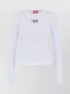 Diesel Long-sleeve Top With Oval D Cut-out In White