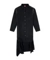 Diesel Long Sleeve Dress In Black