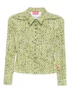 Diesel Long-sleeve Patterned Top In Multi