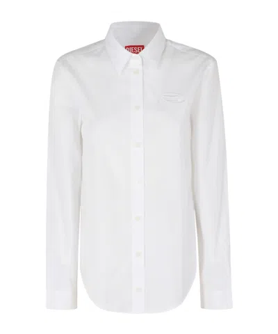Diesel Long Sleeve Shirt In White
