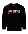 Diesel Long Sleeve Sweater In Black