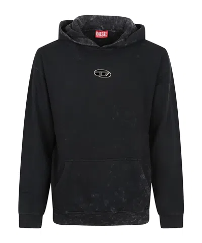 DIESEL DIESEL LOGO PLAQUE HOODIE