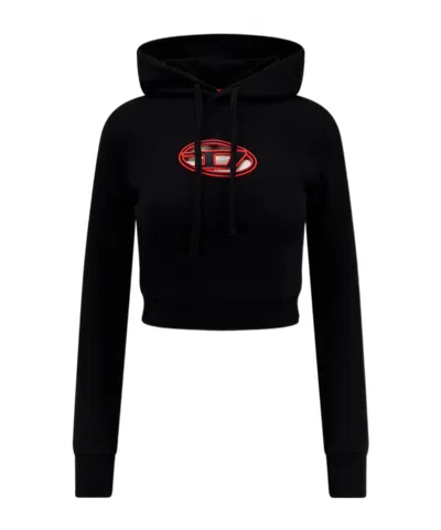 Diesel Long Sleeve Sweatshirt In Metallic