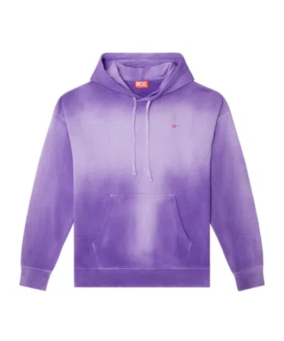 Diesel S-rob-hood-r2 Hoodie In Purple