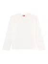 Diesel Long-sleeve T-shirt With D Patch In White