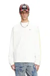 Diesel Long-sleeve T-shirt With Apple Core Print In White