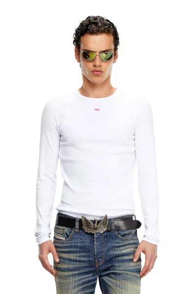 Diesel Long-sleeve T-shirt With D Patch In Tobedefined