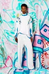 Diesel Long-sleeve T-shirt With Graffiti Print In Multicolor