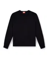 Diesel K-valiam Knit Cut-out Logo In Black