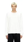 Diesel Long-sleeve T-shirt With Panels In White