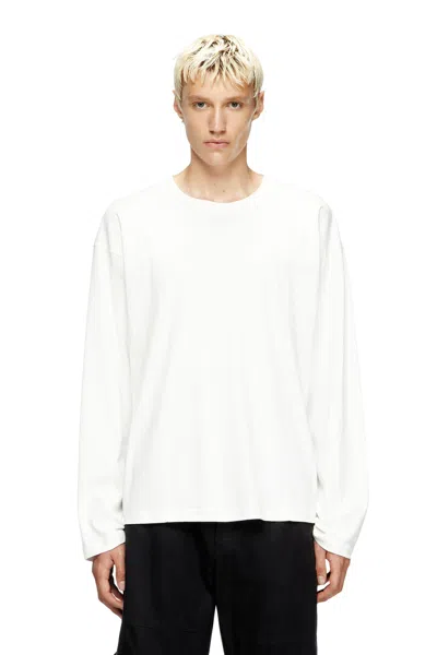 Diesel Long-sleeve T-shirt With Panels In White
