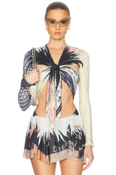 Diesel Long Sleeve Top In Multi