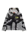 Diesel T-shirt Manica Lunga Batik Con Logo Oval D In Black