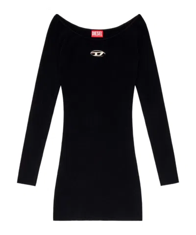 Diesel M-vera Cut Out Mini Dress In Black