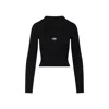 Diesel Womens 9xx M-olina Cut-out Wool Knitted Top In Black