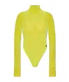 Diesel X Savage Fenty By Rihanna Long Sleeve Bodysuit In Yellow