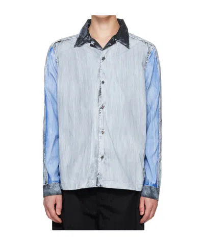 Diesel Long-sleeved Shirt In Blue