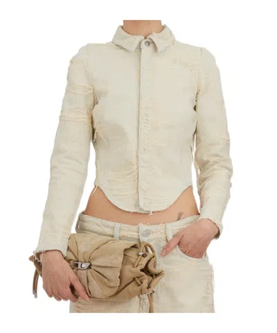 Diesel Long-sleeved Shirt In Nude