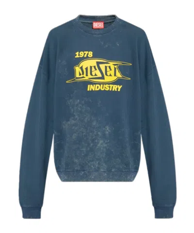 Diesel Long-sleeved Sweater In Blue