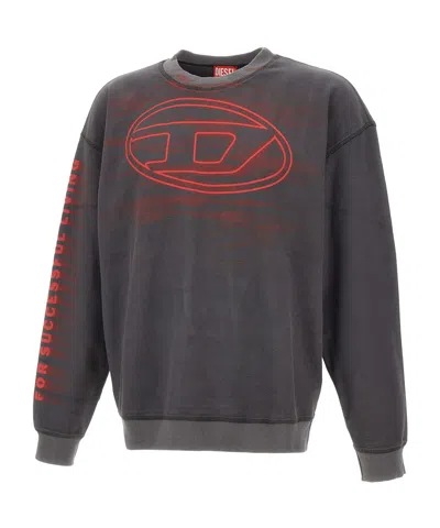 DIESEL S-BOXT-T1 LOGO-PRINT SWEATSHIRT