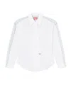 Diesel Long-sleeved Wrap Shirt In White