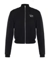 Diesel Long-sleeved Zipper Sweatshirt In Black