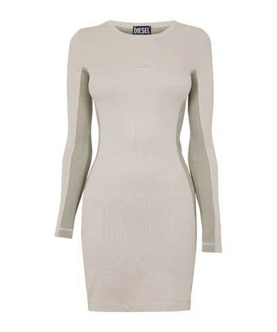 Diesel Long-sleeve Mini Dress, In White