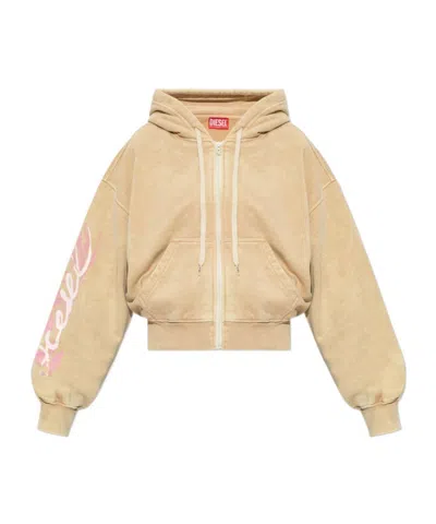 Diesel Long-sleeve Sweatshirt In Brown