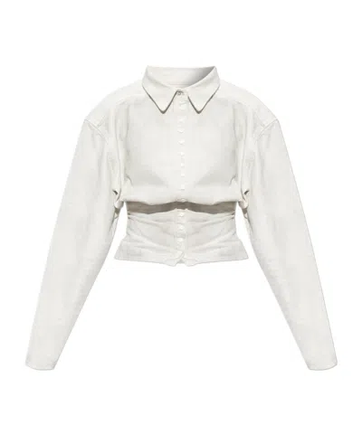 Diesel Long-sleeved Shirt In White