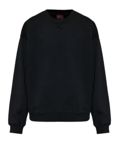 Diesel Long-sleeved Sweatshirt In Black