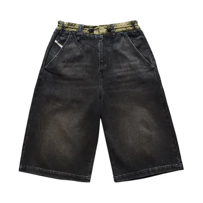 Pre-owned Diesel Loose Bermuda Shorts 'black'