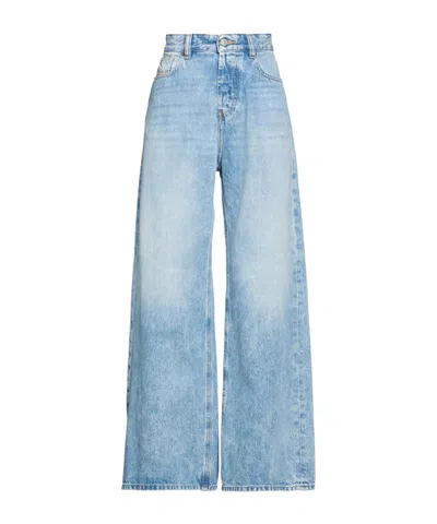 Diesel Loose Denim Trousers In Blue
