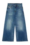 Diesel Loose-fit Jeans With Medium Blue Wash In Blue