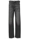 Diesel Loose Jeans Black In Black