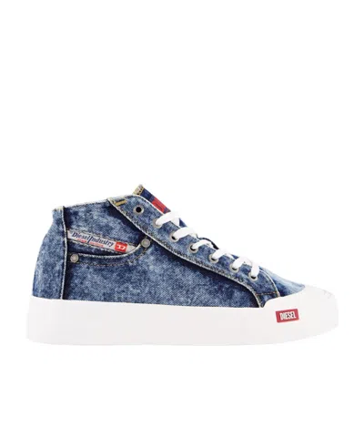 Diesel Low Help Recreational Shoe In Blue