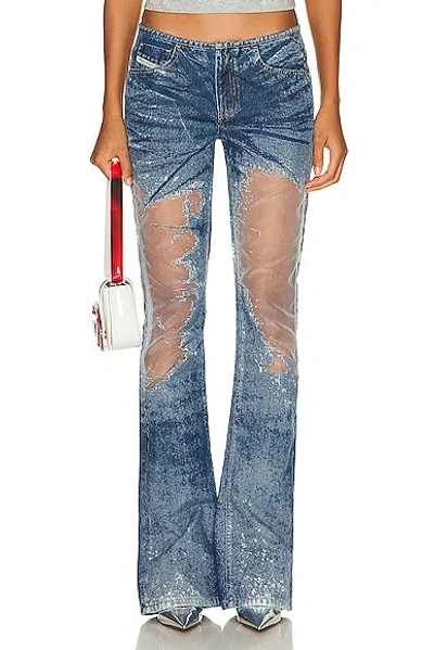 Diesel Low Rise Bootcut In Blue