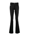 Diesel 1969 D-ebbey Low-rise Bootcut Jeans In Black