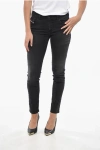 Diesel Low Rise Slandy Skinny Fit Denims 13cm In Black