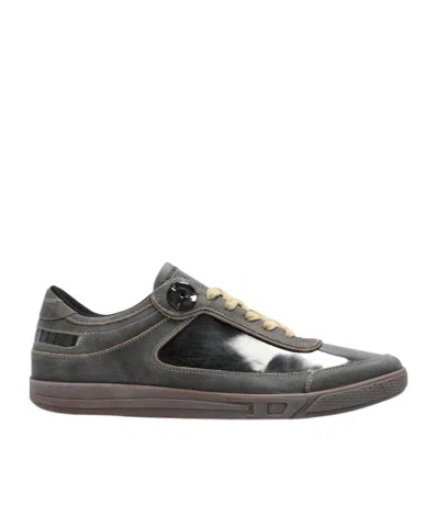 Diesel S-d-coffee Panelled Leather Sneakers In Multi